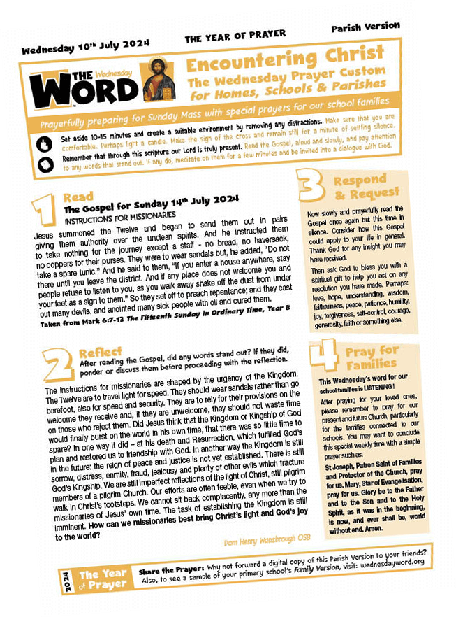 wednesday word for churches
